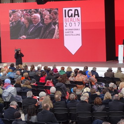 Marzahner Kleingärtner bei der Eröffnung der IGA 2017 
