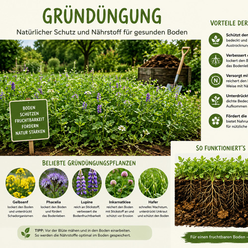 Gr&uuml;nd&uuml;ngung im Garten