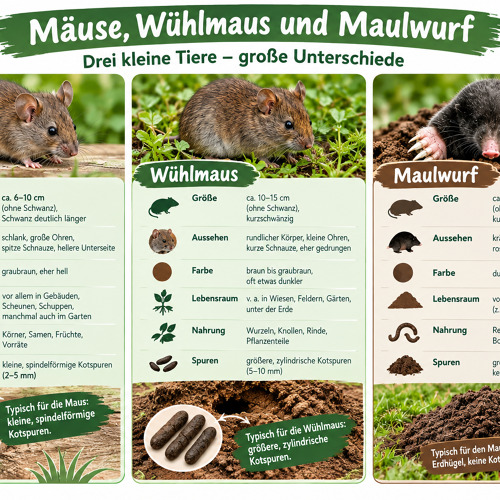 M&auml;use, W&uuml;hlm&auml;use und Co.